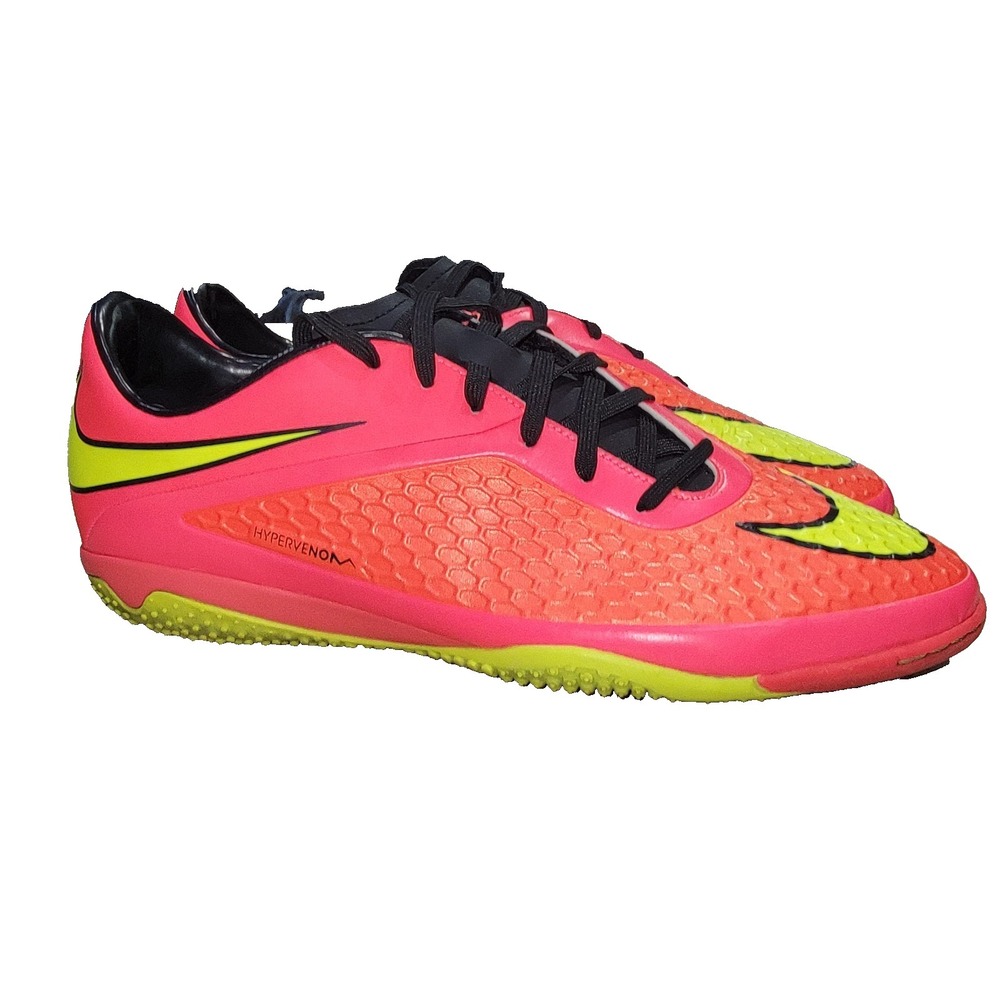 Nike Hypervenom Phelon FG Soccer Cleats Men's 12 Orange Pink 599849-690 Shoes‎
